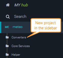 Projects in SwaggerHub sidebar Projects in SwaggerHub sidebar